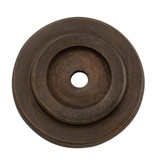 Backplate For Domed Cupboard Knob Antique Brass D32mm in Antique Brass