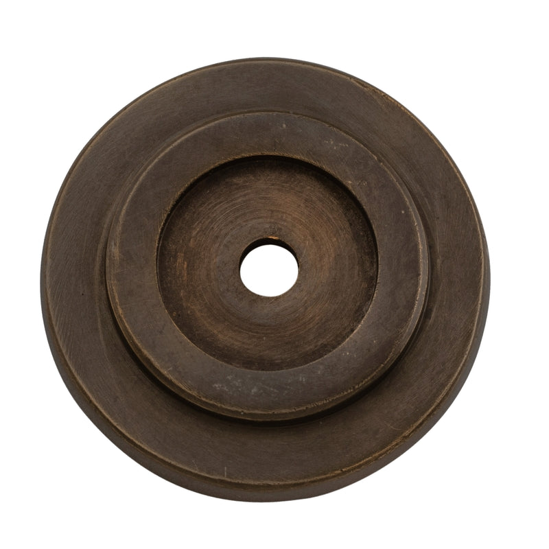 Backplate For Domed Cupboard Knob Antique Brass D32mm in Antique Brass