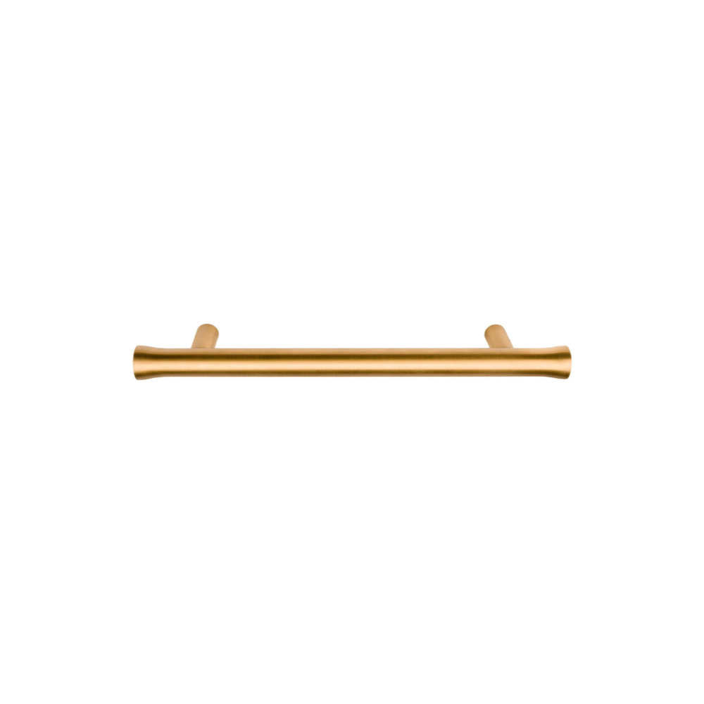 NOUR EV9/128 cabinet handle 128mm c.t.c. PVD satin gold in Satin Gold PVD
