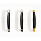 TIMELESS MG1934/128 cabinet handle 128mm c.t.c. satin nickel/ebony wood in Satin Nickel / Ebony Wood