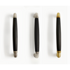 TIMELESS MG1934/160 cabinet handle 160mm c.t.c. satin nickel/ebony wood in Satin Nickel / Ebony Wood