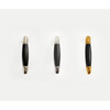 TIMELESS MG1934/96 cabinet handle 96mm c.t.c. satin nickel/ebony wood in Satin Nickel / Ebony Wood