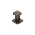 Cast Square 50mm Wall Hook - Dark Bronze in Dark Bronze
