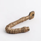 Rope Hook - Jute with Acid Washed Brass in Acid Washed Brass