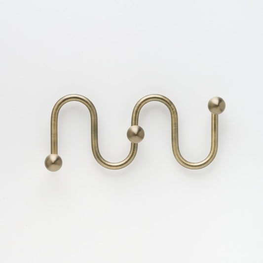 Lo & Co Sphere Hook XL in Aged Brass