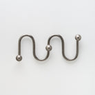 Lo & Co Sphere Hook XL in Tumbled Nickel