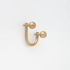 Lo & Co Sphere Hook Small in Tumbled Brass