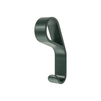 Momo belt wall hook in matte gray finish mounted on wall, designed for organizing belts and accessories.
