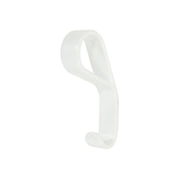 Momo belt wall hook mounted on a wall, black metal design for hanging belts or accessories.