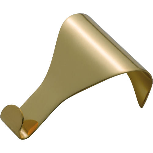 Picture Rail Hook Standard Polished Brass H50xW33mm in Polished Brass