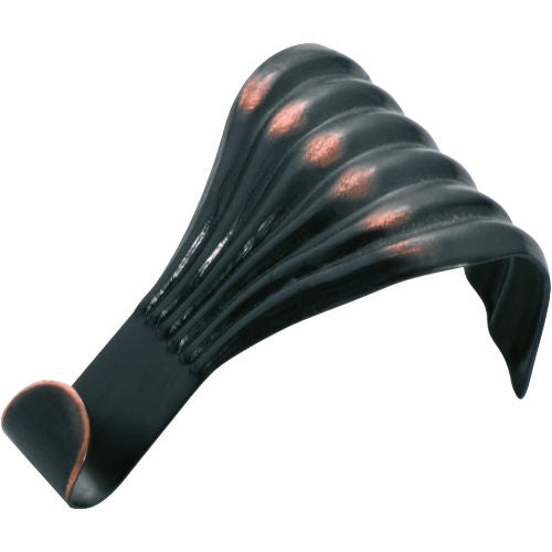 Picture Rail Hook Fluted Antique Copper H50xW33mm in Antique Copper