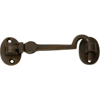 Cabin Hook Small Antique Brass 120mm. Centre to Centre 100mm in Antique Brass
