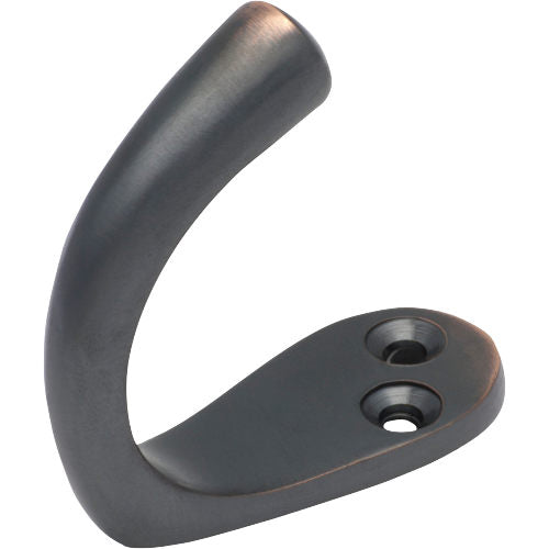 Robe Hook Single Antique Copper H45xP42mm in Antique Copper