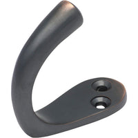 Robe Hook Single Antique Copper H45xP42mm in Antique Copper