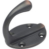 Robe Hook Single Oval BP Antique Copper H50xP42mm in Antique Copper