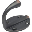 Robe Hook Single Oval BP Antique Copper H50xP42mm in Antique Copper