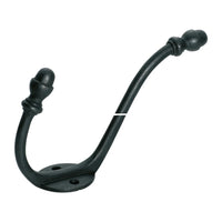 Tradco Acorn Hat and Coat Hook mounted on wall, vintage-style cast iron hook with acorn design for hanging hats and coats