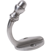 Robe Hook Acorn Iron Polished Metal H45xP70mm in Iron Polished Metal