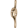 Cleat Hook Polished Brass H75xP20mm in Polished Brass