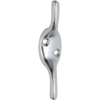 Cleat Hook Satin Chrome H75xP20mm in Satin Chrome