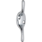 Cleat Hook Satin Chrome H75xP20mm in Satin Chrome