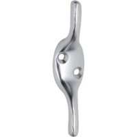 Cleat Hook Satin Chrome H75xP20mm in Satin Chrome