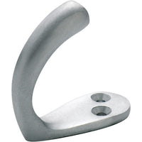 Robe Hook Single Satin Chrome H45xP42mm in Satin Chrome