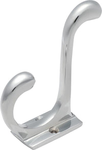 Traditional retro hat and coat hooks by Tradco, featuring vintage-style metal hooks mounted on a wooden board.