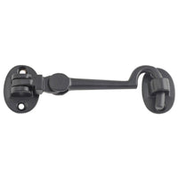 Cabin Hook Small Matt Black 120mm. Centre to Centre 100mm in Matt Black