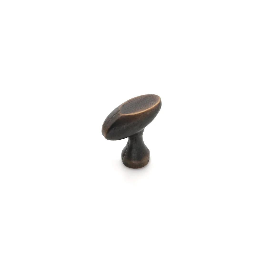 Cast Ovo 31mm Cabinet Knob - Dark Bronze in Dark Bronze