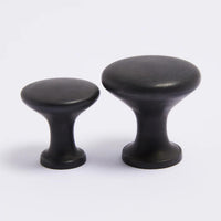 Ascot Knob Large - Scorched Black in Scorched Black