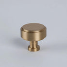 Georgia Knob - Burnished Brass in Burnished Brass