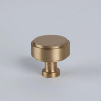 Georgia Knob - Burnished Brass in Burnished Brass