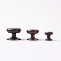 Kew Knob Large - Antique Bronze in Antique Bronze