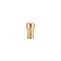 Momo PARLA cabinet knob in brushed brass finish, featuring a sleek and modern design for furniture hardware.