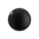 Cupboard Knob Puerto Matt Black D32xP30mm in Matt Black