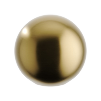 Cupboard Knob Puerto Brushed Gold PVD D38xP35mm in Brushed Gold PVD