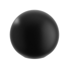 Cupboard Knob Puerto Matt Black D38xP35mm in Matt Black