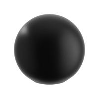 Cupboard Knob Puerto Matt Black D38xP35mm in Matt Black