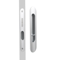 Mardeco Radius Flush Pull Privacy Set with 35mm backset, featuring a sleek round design and polished finish.