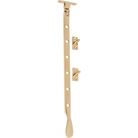 Casement Stay Base Fix Large Polished Brass L300mm in Polished Brass