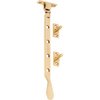 Casement Stay Base Fix Small Polished Brass L200mm in Polished Brass