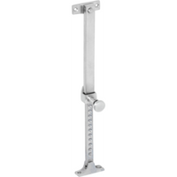 Casement Stay Telescopic Screw Down Satin Chrome L200-295mm in Satin Chrome