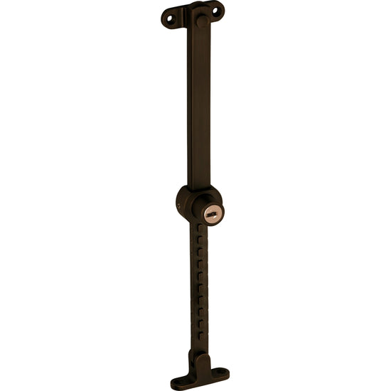 Casement Stay Stainless Steel Telescopic Locking Antique Brass L200-295mm in Antique Brass