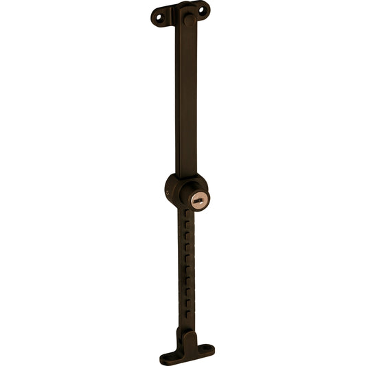 Casement Stay Stainless Steel Telescopic Locking Antique Brass L200-295mm in Antique Brass