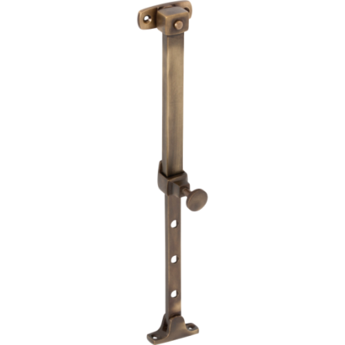 Casement Stay Telescopic Pin Antique Brass L200-295mm in Antique Brass