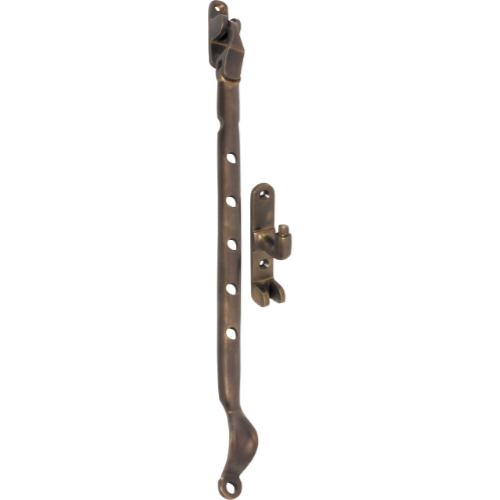 Casement Stay Sidemount Antique Brass L300mm in Antique Brass