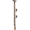 Casement Stay Base Fix Large Antique Brass L300mm in Antique Brass