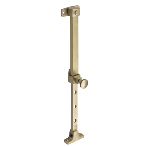 Casement Stay Telescopic Pin Satin Brass L200-295mm in Satin Brass