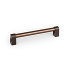 Momo CASEY D cabinet pull handle in matte bronze finish, featuring a sleek, modern design for kitchen or furniture drawers.